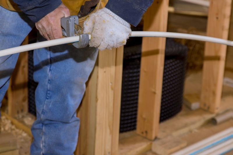 Plumber Working on Water Line